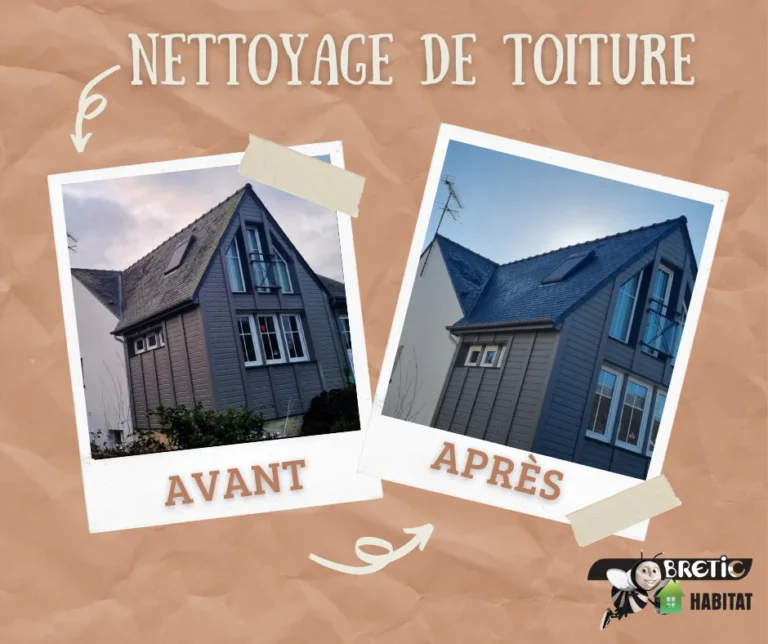 Nettoyage d’une toiture à Saint-Malo