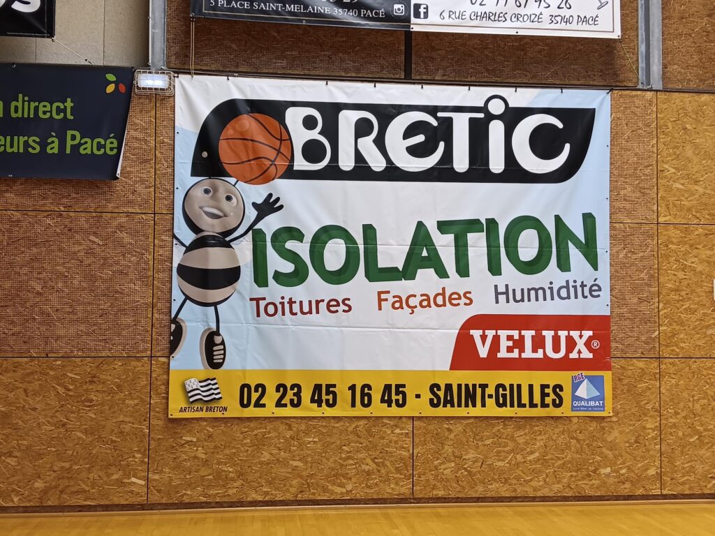 Bretic isolation maison partenaire club basket Pacé Saint-Gilles
