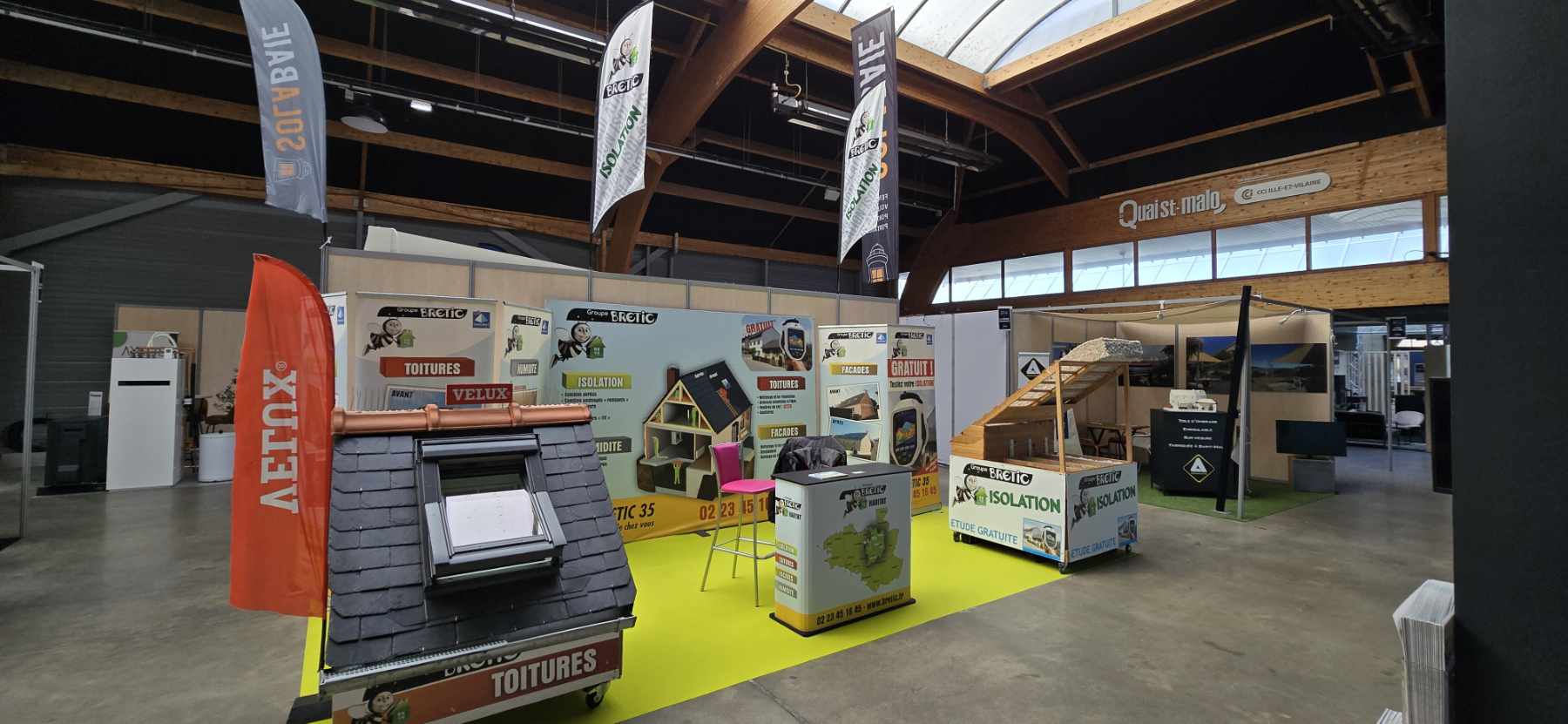 stand salon bretic isolation maison nettoyage toit Rennes
