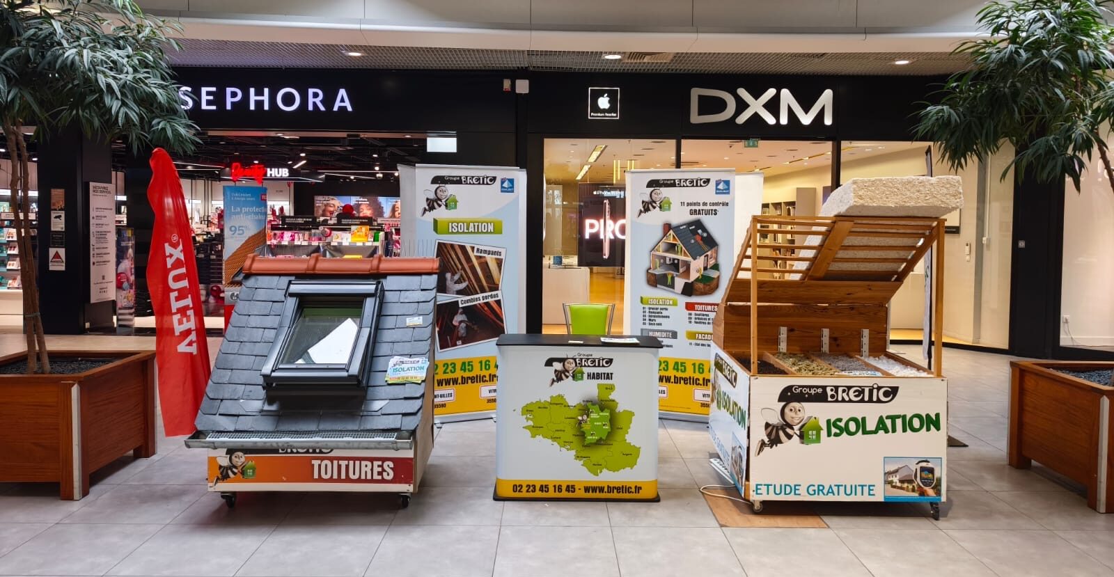 stand bretic, isolation maison, centre commercial la madeleine carrefour Saint Malo